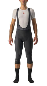 CASTELLI ENTRATA THERMAL BIBKNICKER BLACK FRONT FACING MODEL 
