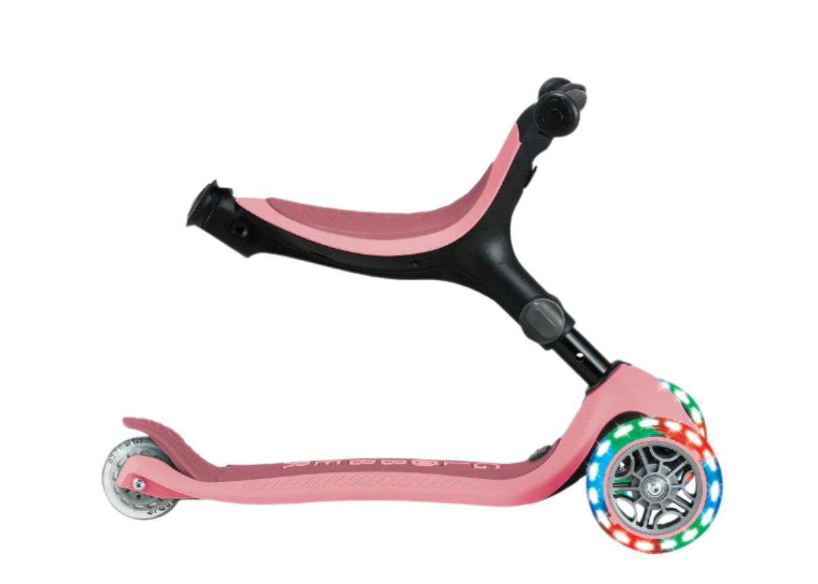 Globber Go Up Active Lights 360 - Pastel/Deep Pink