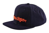 TLD 24.1 SIGNATURE HAT - NAVY / ORANGE SIDE FRONT