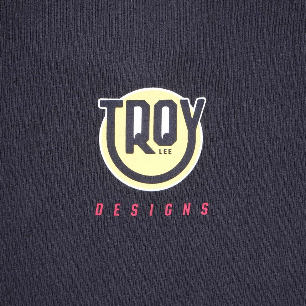 Troy Lee Designs Womens Short Sleeve Tee Happy Dayz Carbon DETAILS