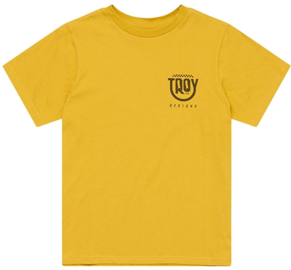 Troy Lee Designs WOMENS SHORT SLEEVE TEE SMILEY GOLDEN FRONT