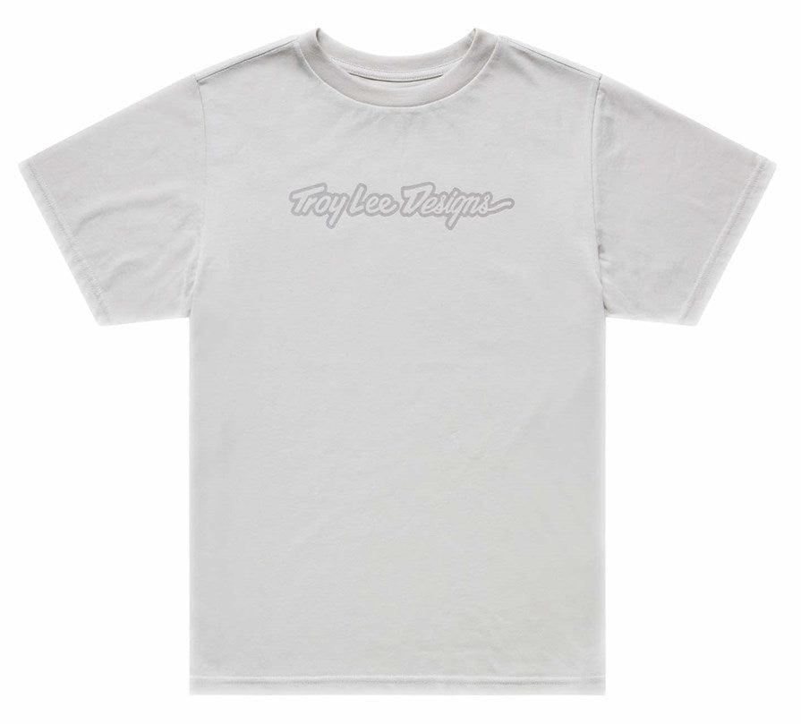Troy Lee Designs Wmns Short Sleeve Tee Signature Pumice FRONT