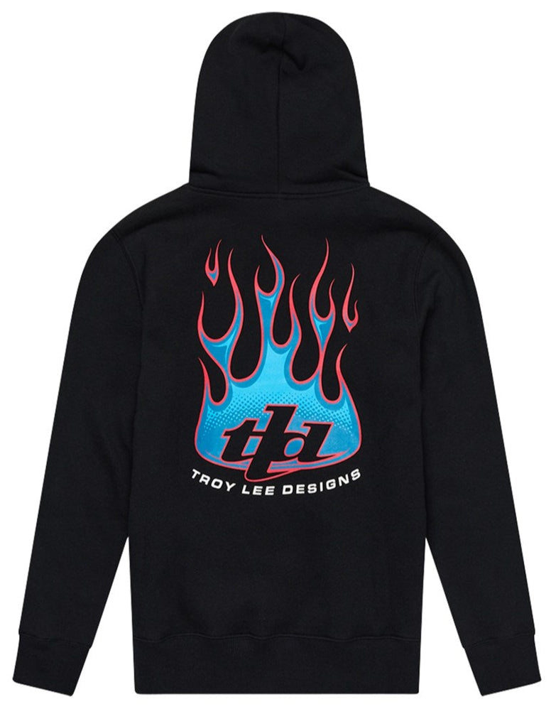Troy Lee Designs YOUTH PULLOVER TORCHED BLACK BACK