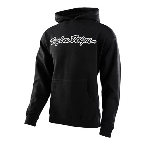 TROY LEE DESIGNS 24.1 SIGNATURE Youth HOODIE - BLACK / WHITE