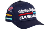 TROY LEE DESIGNS 24 GASGAS CURVED TEAM HAT - NAVY