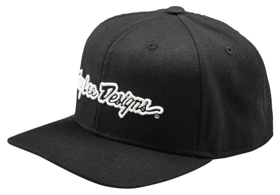 Troy Lee Designs CURVED SNAPBACK HAT SIGNATURE BLACK