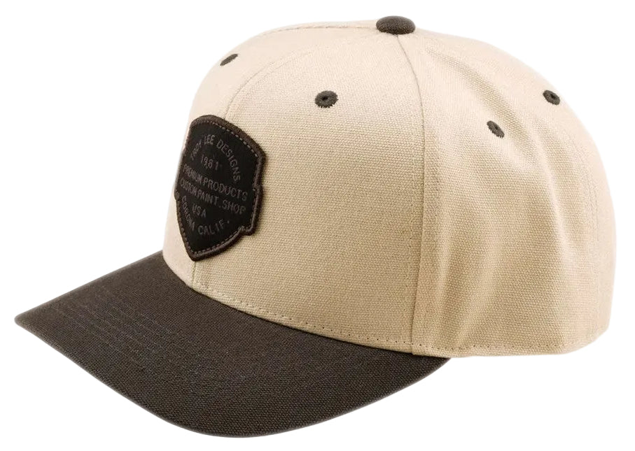 Troy Lee Designs Curved Snap Hat Imprint Pumice / Black