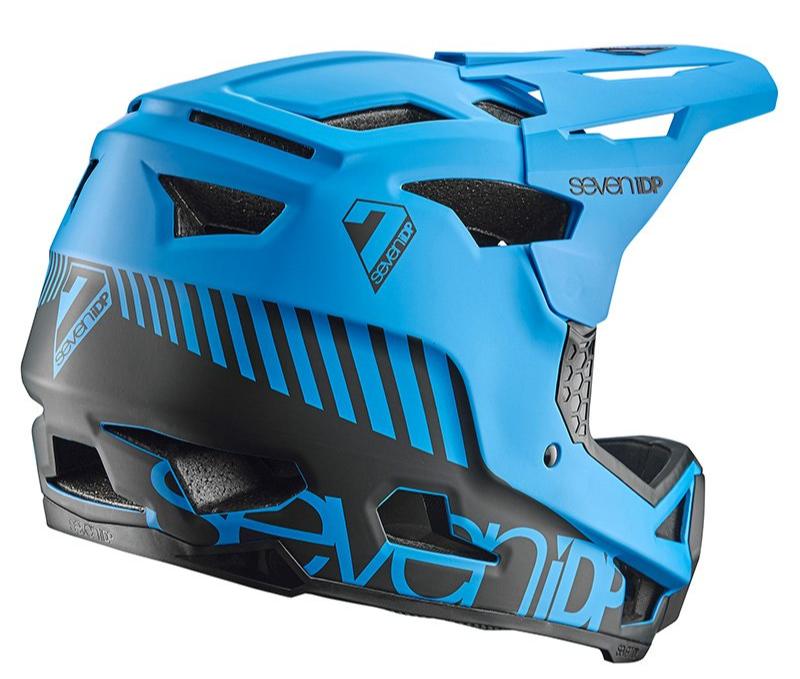 7IDP PROJECT 23 FIBERGLASS HELMET - BLUE/BLACK Large