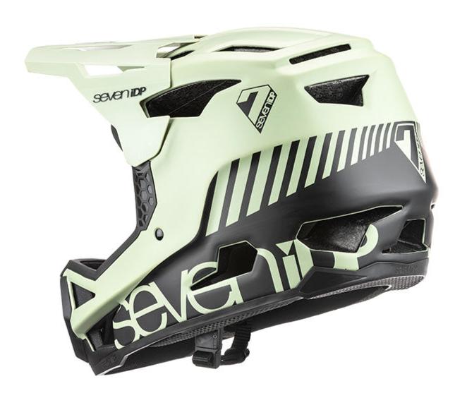 7IDP  PROJECT 23 FIBERGLASS HELMET - MATT GLACIER GREEN/BLACK