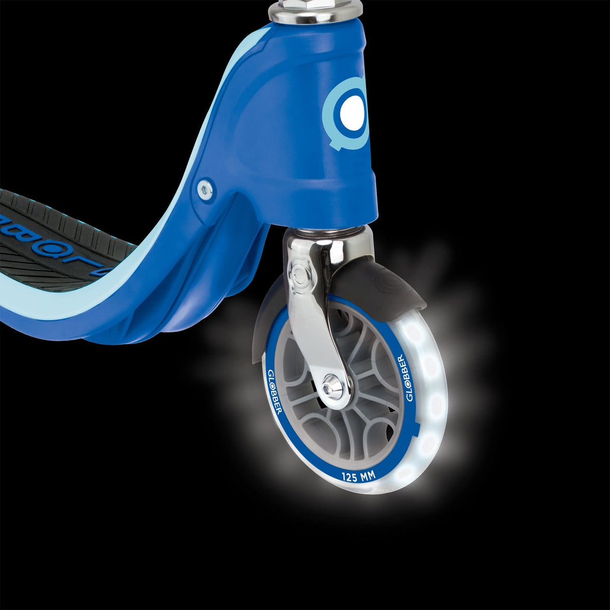 Globber FLOW 125 Scooter w/Light up Wheels Navy Blue