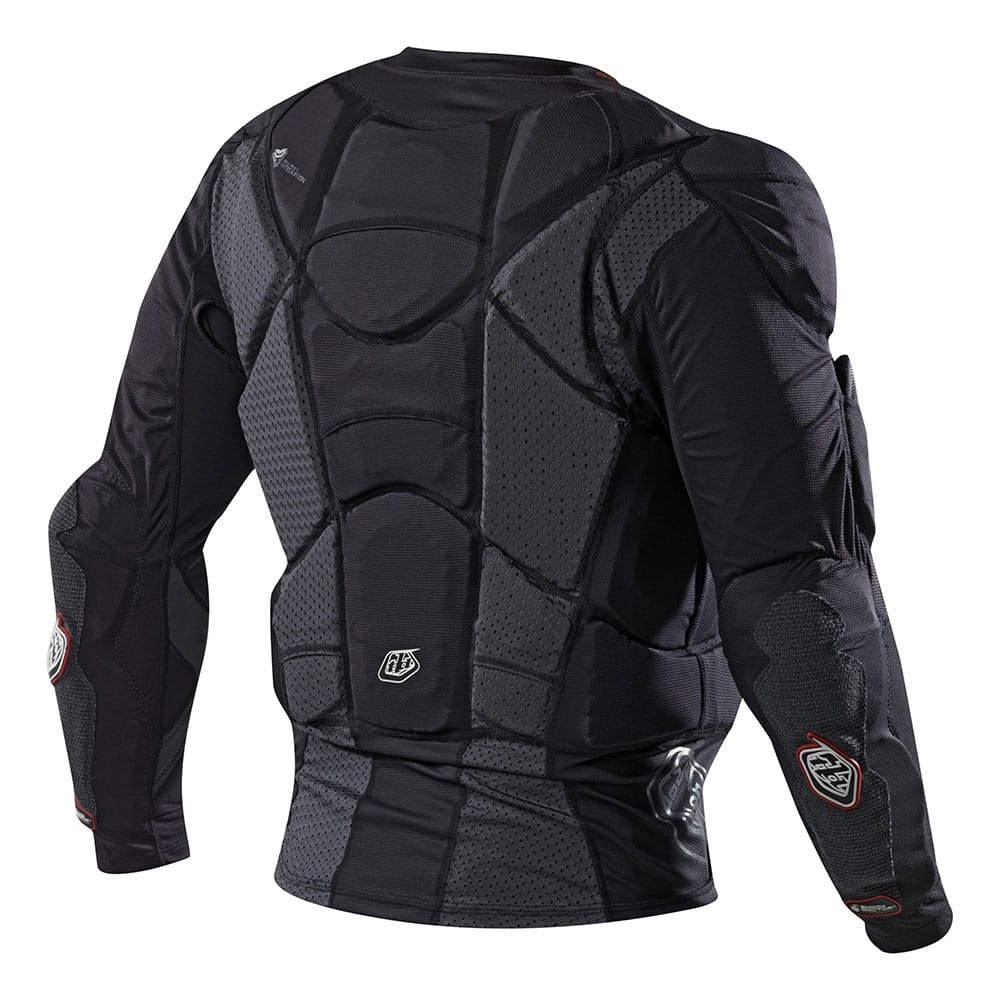 TLD 24.1 UPL 7855 Youth UPPER BODY ARMOUR LS SHIRT - BLACK BACK