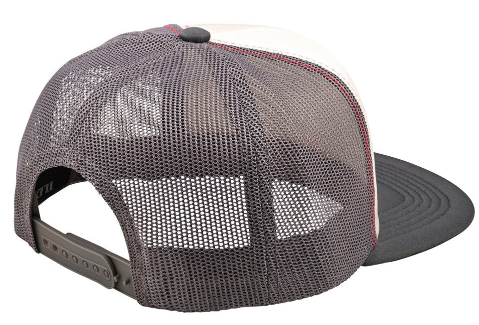 Troy Lee Designs TRUCKER SNAPBACK PEACE OUT VINTAGE WHITE / CARBON 