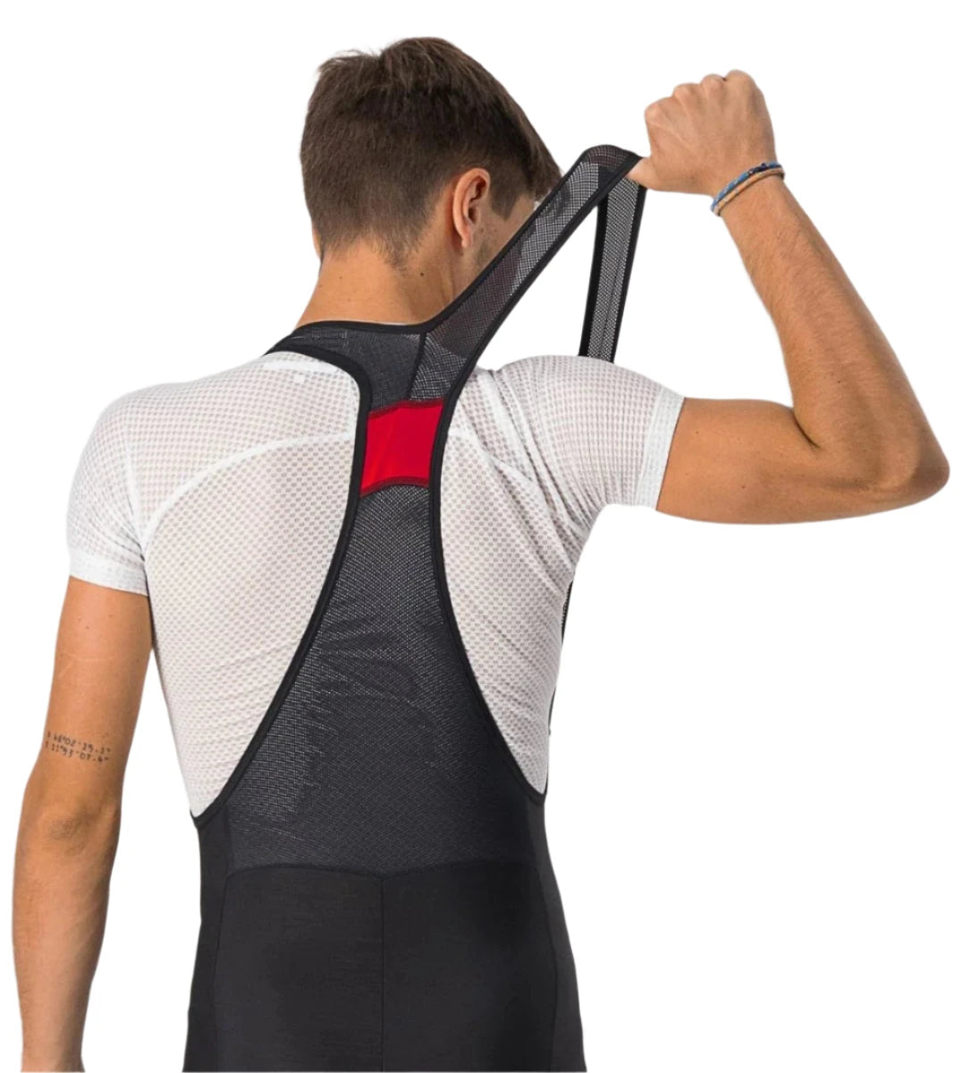 CASTELLI VELOCISSIMO BIB TIGHT BLACK/SILVER REFLEX BACK