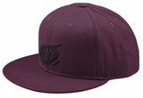 Troy Lee Designs Flat Bill Snap Hat Badge Sangria