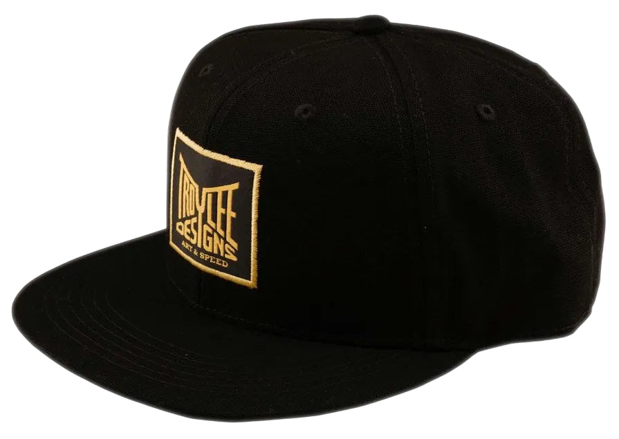 Troy Lee Designs Flat Bill Snap Hat Handlebar Black