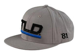 TLD 24.1 SPEED HAT - GREY SIDE FRONT