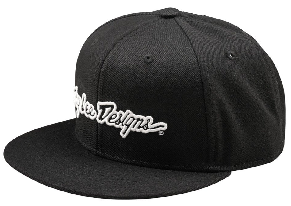 Troy Lee Designs FLAT BILL SNAPBACK SIGNATURE BLACK
