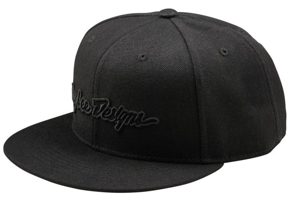 Troy Lee Designs FLAT BILL SNAPBACK SIGNATURE BLACK / BLACK