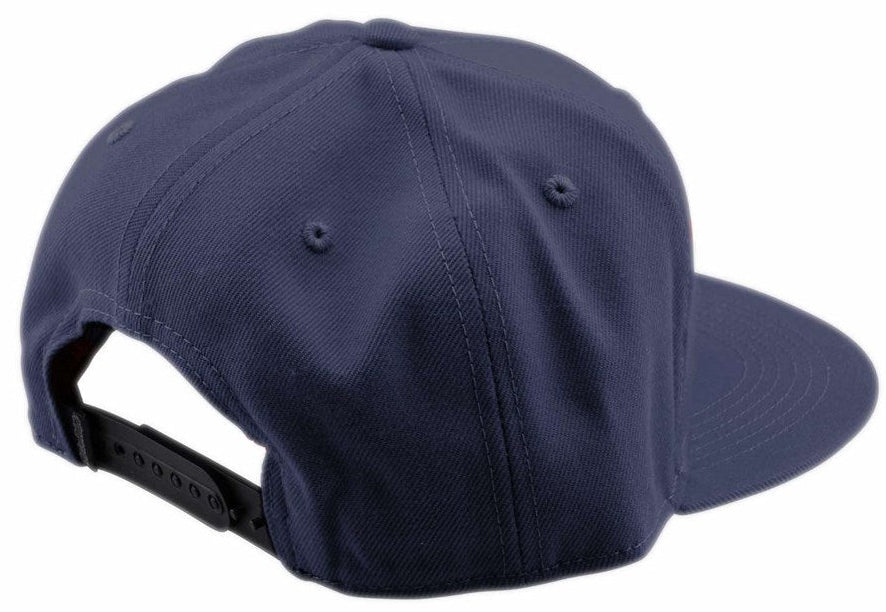 Troy Lee Designs Flat Bill Snap Hat Signature Indigo