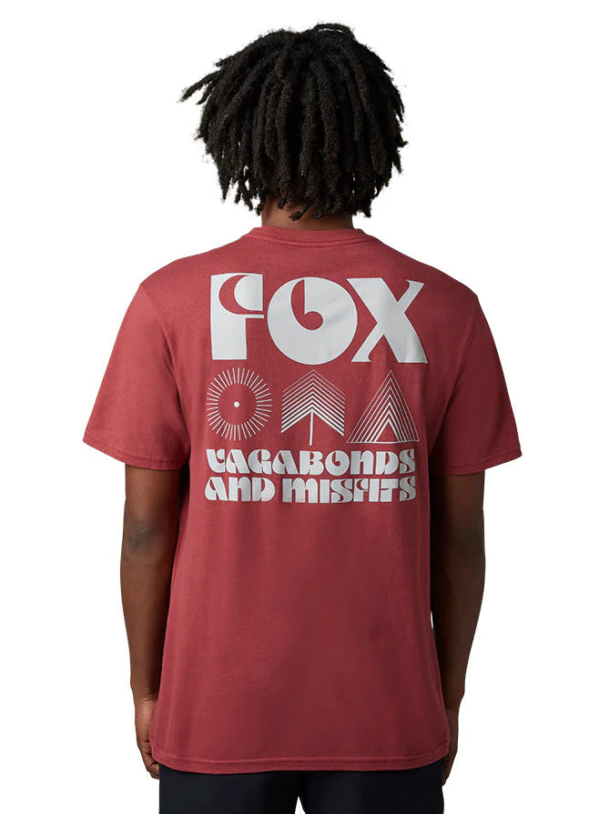 Fox ROCKWILDER SS PREM TEE Scarlet BACK FACING MODEL