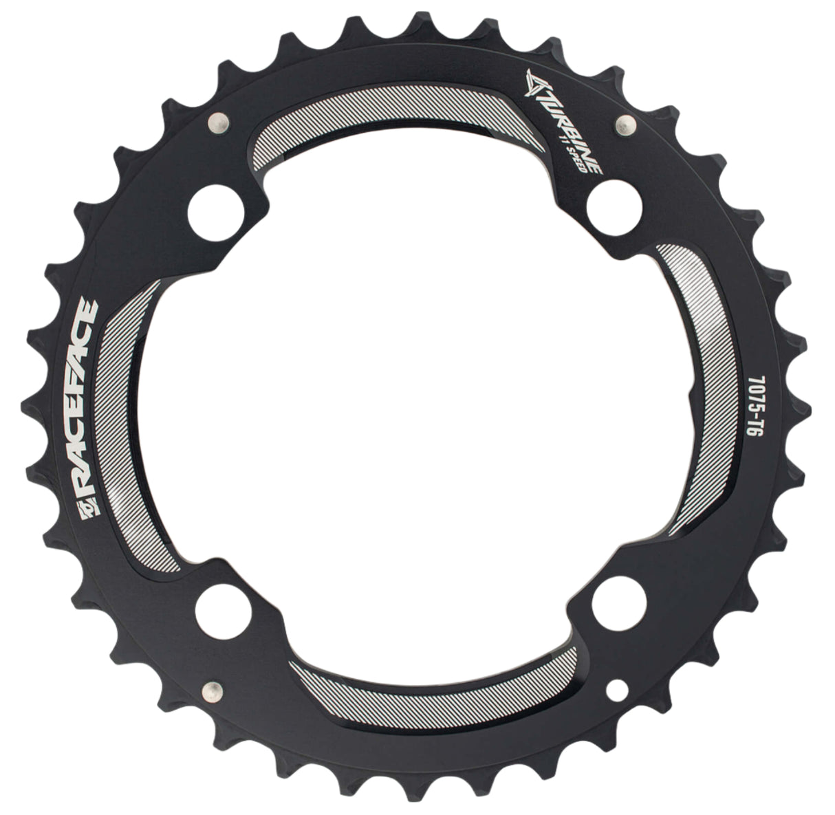 Race Face Turbine 2X 64BCD Chainring Black