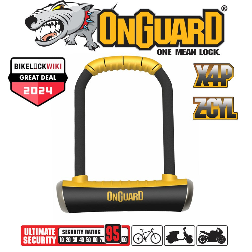 OnGuard Brute 16.8mm 11.5cm x 20.2cm Key U-Lock