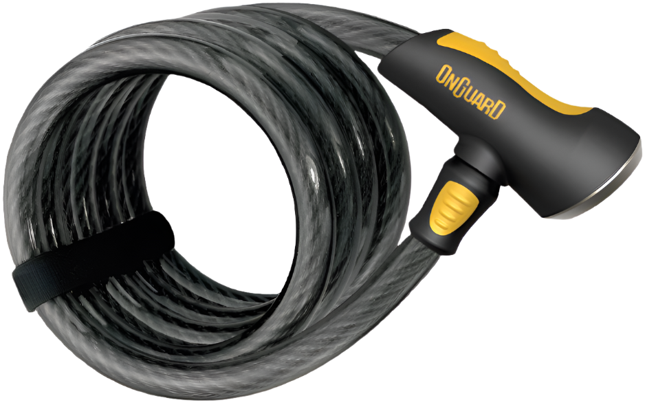 OnGuard Doberman 185cm x 15mm Coil Key Cable Lock