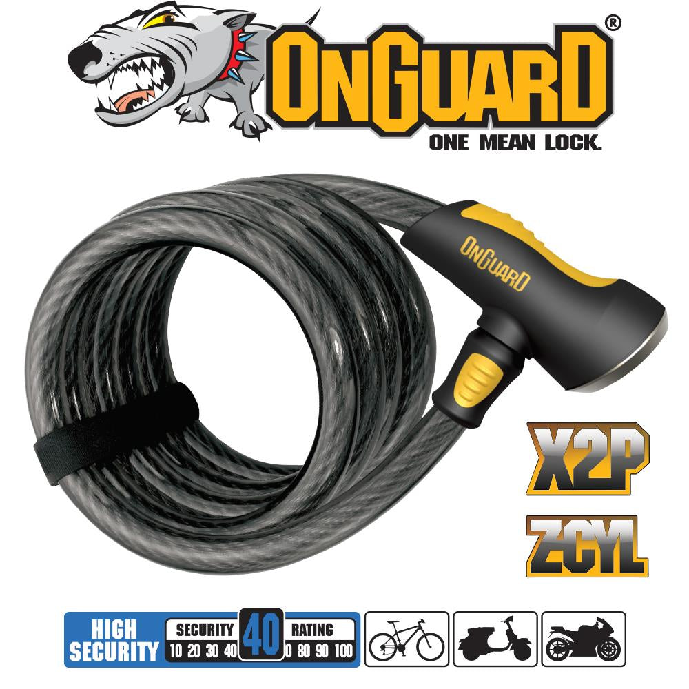 OnGuard Doberman 185cm x 15mm Coil Key Cable Lock – Crooze
