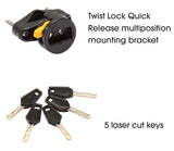OnGuard Doberman Coil Key Cable Lock 185cm x 12mm