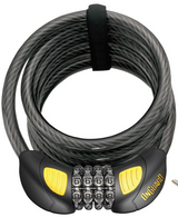 OnGuard Doberman Glow 185cm x 12mm Coil Combo Cable Lock