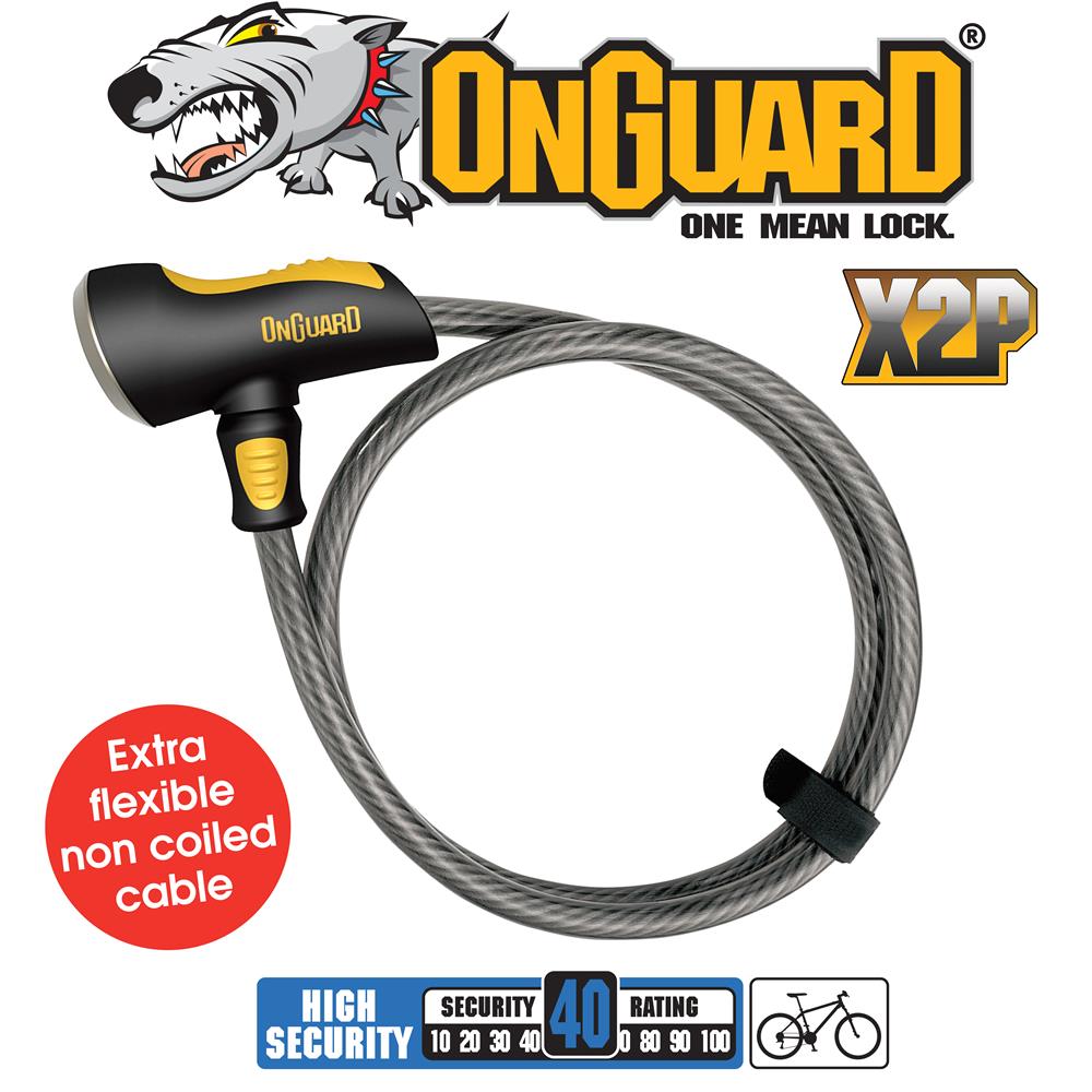 OnGuard Akita 185cm x 12mm Cable Key Lock