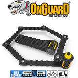 OnGuard K9 Link Plate 69cm Folding Combo Lock