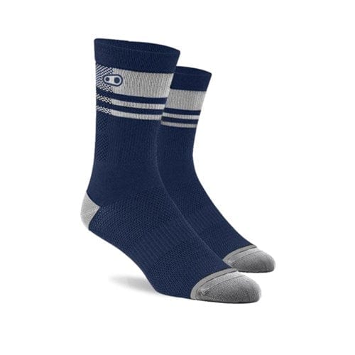Crankbrothers Icon MTB Sock - Navy/Silver- Large/XLarge