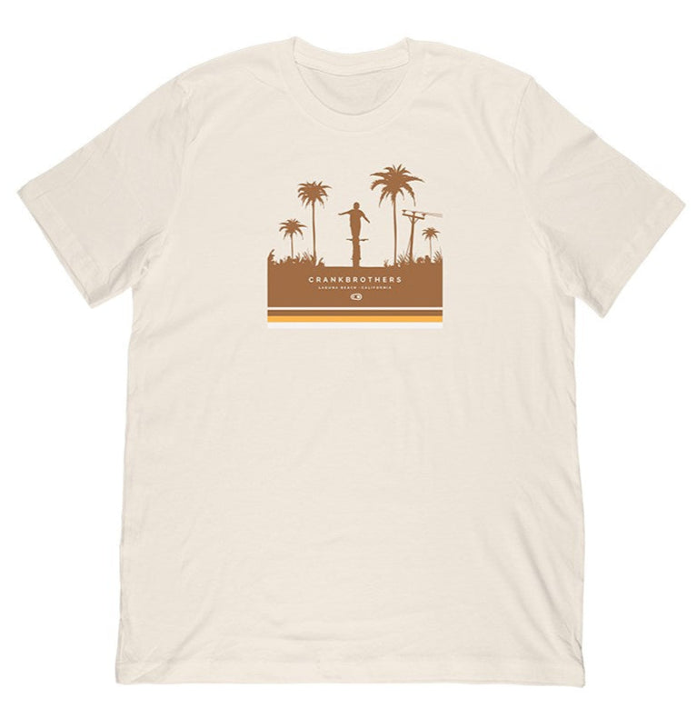 Crank Brothers TEE SUNSET WHITE