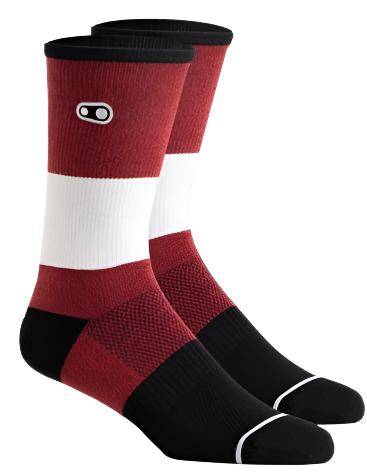 CRANKBROTHERS SOCK ICON MTB CASUAL RED / WHITE