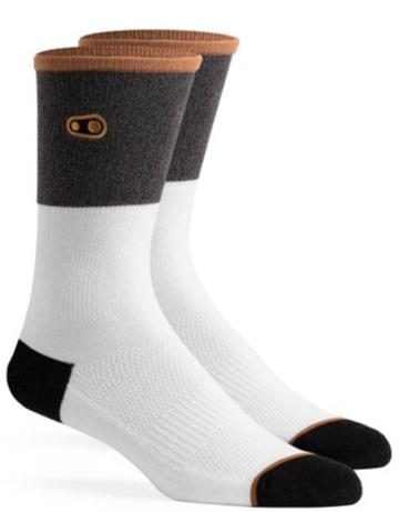 CRANKBROTHERS SOCK ICON MTB CASUAL WHITE / GREY