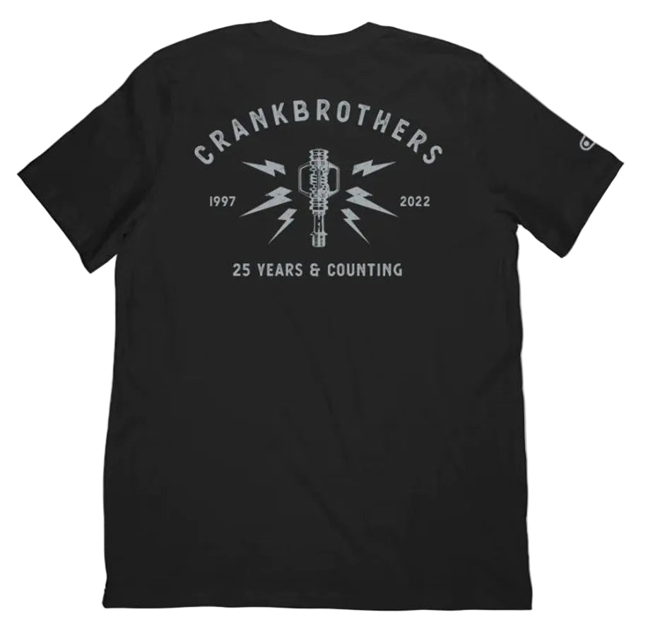 Crank Brothers TEE 25TH ANNIVERSARY BLACK BACK