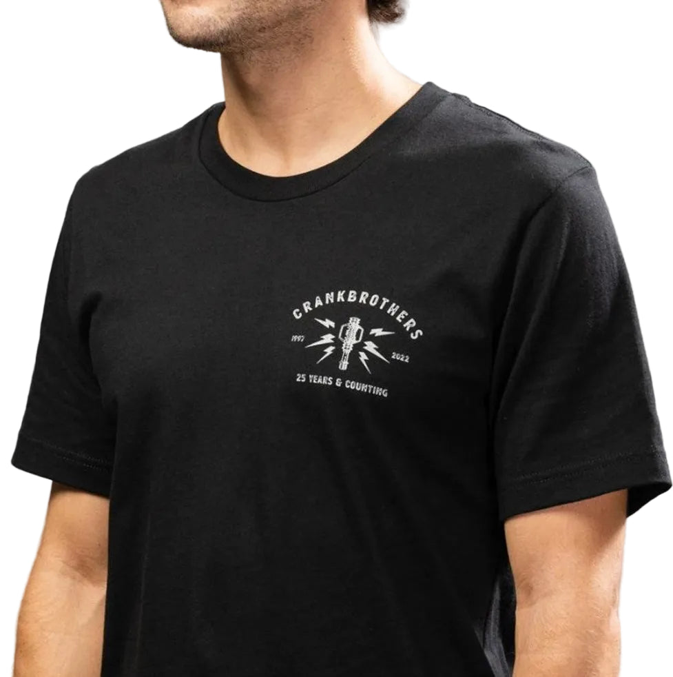 Crank Brothers TEE 25TH ANNIVERSARY BLACK