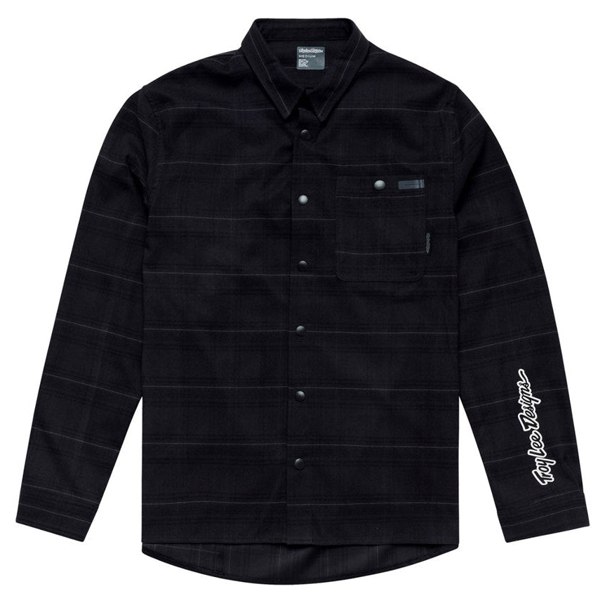 Troy Lee Designs Grind Flannel 25.2 YD Plaid Carbon FRONT