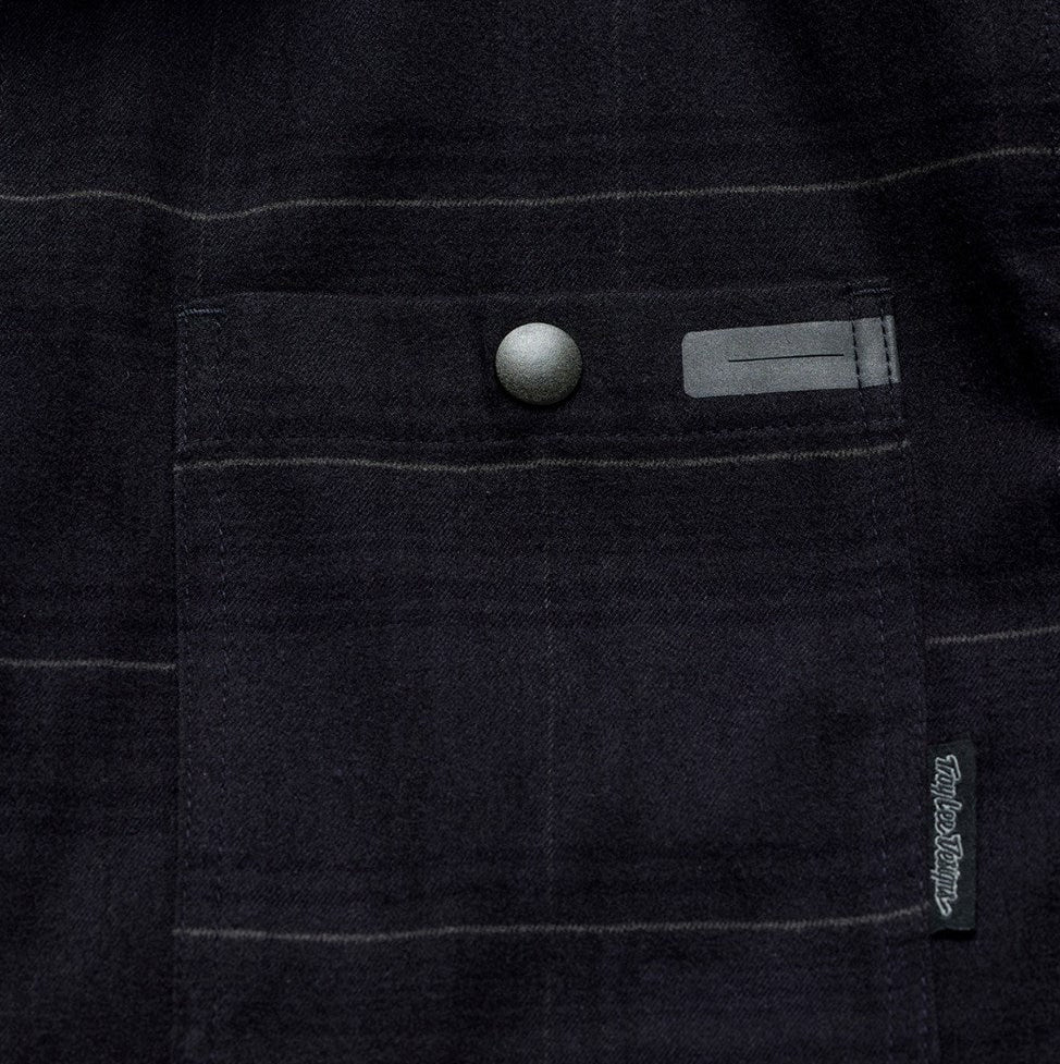Troy Lee Designs Grind Flannel 25.2 YD Plaid Carbon DETAILS