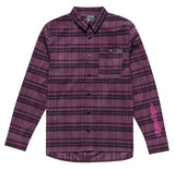 Troy Lee Designs 25.2 Grind Flannel Plaid Shirt Deep Purple FRONT