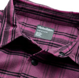 Troy Lee Designs 25.2 Grind Flannel Plaid Shirt Deep Purple DETAILS