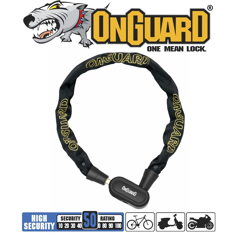 OnGuard Fastlock 5.5mm 90cm Chain Key Lock