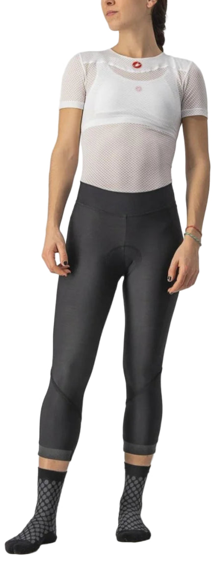 CASTELLI VELOCISSIMA THERMAL KNICKER BLACK/BLACK REFLEX FRONT FACING. MODEL