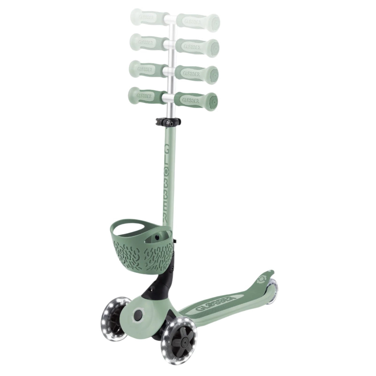 Globber Go Up Baby Lights 360 - Sage/Olive
