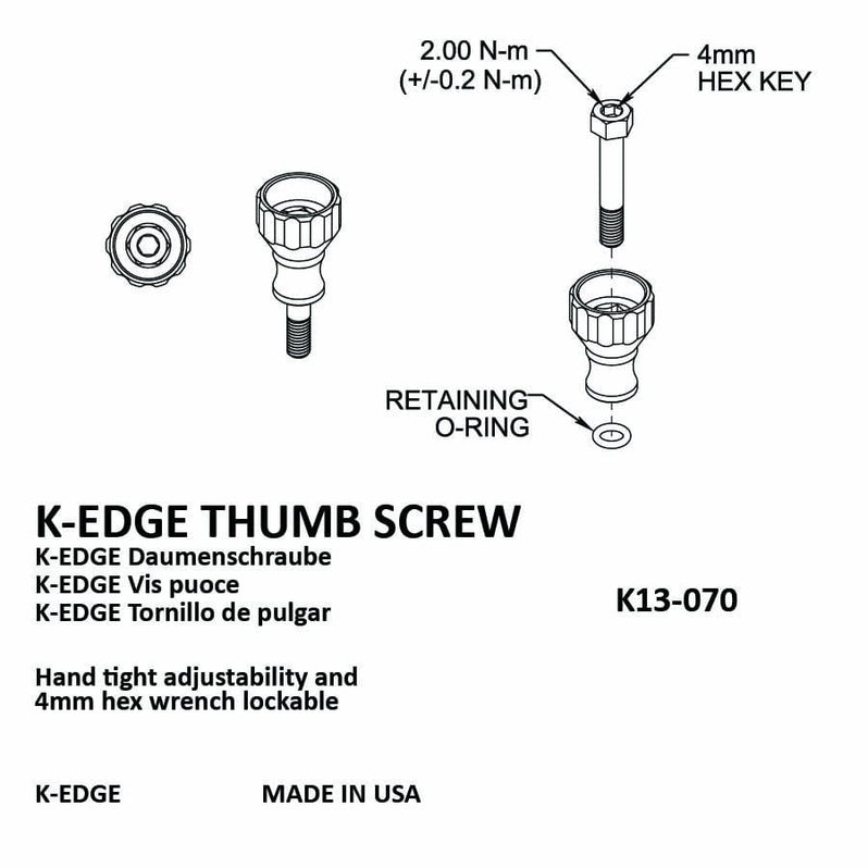 K-Edge Go Big Thumb Screw