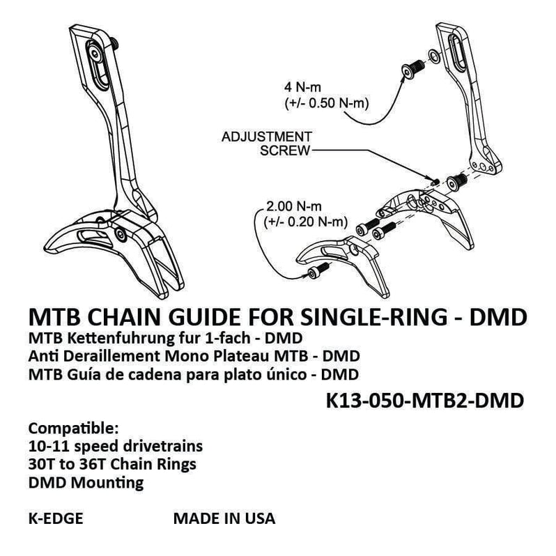 K-Edge Mtb Chain Guide For Single-Ring - Dmd