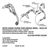 K-Edge Mtb Chain Guide For Single Ring - Iscg-05