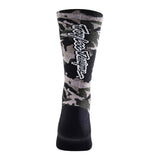Troy Lee Designs 24.1 PERFORMANCE CREW SOCK CAMO SIGNATURE BLACK