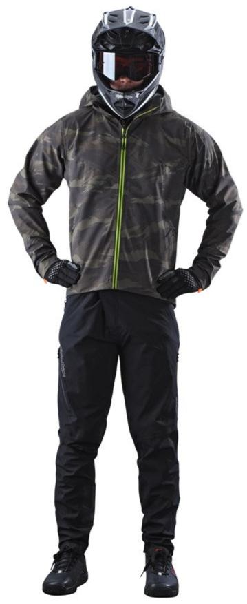 TROY LEE DESIGNS DESCENT JACKET BRUSHED - CAMO ARMY FRONT